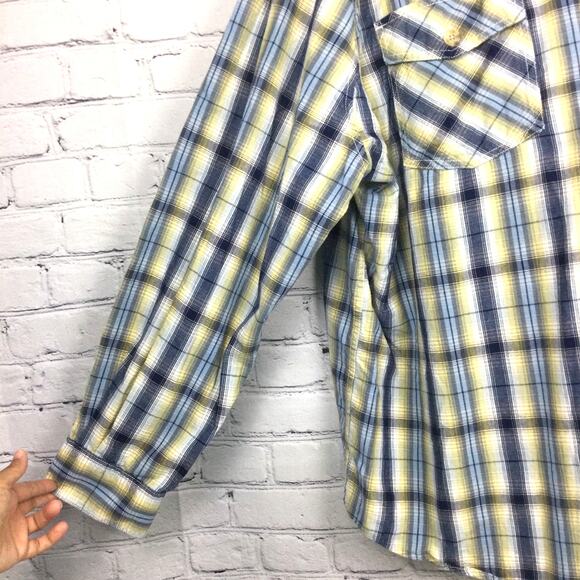 Duluth Trading Co Men's Plaid Flap Pockets Oxford Button Down Casual Shirt 3XL - Picture 4 of 13